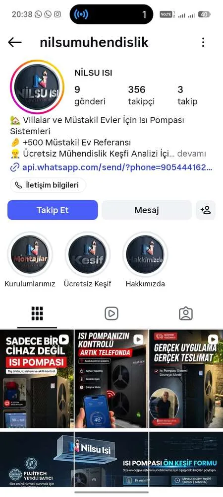 Nilsu Isı Instagram görünümü
